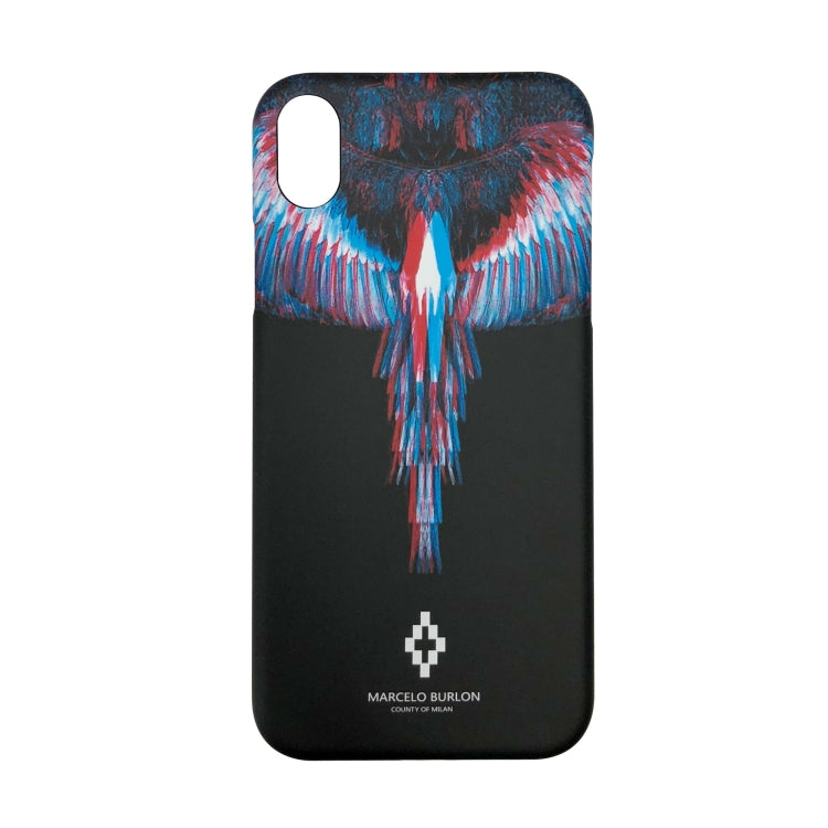For iPhone XR Marcelo burlon hard plastic cover case