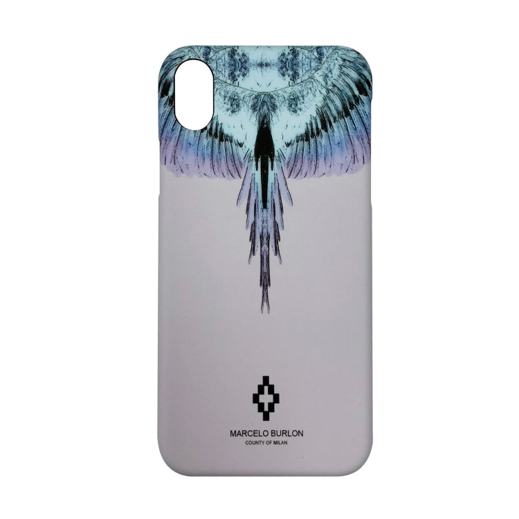 For iPhone XR Marcelo burlon hard plastic cover case