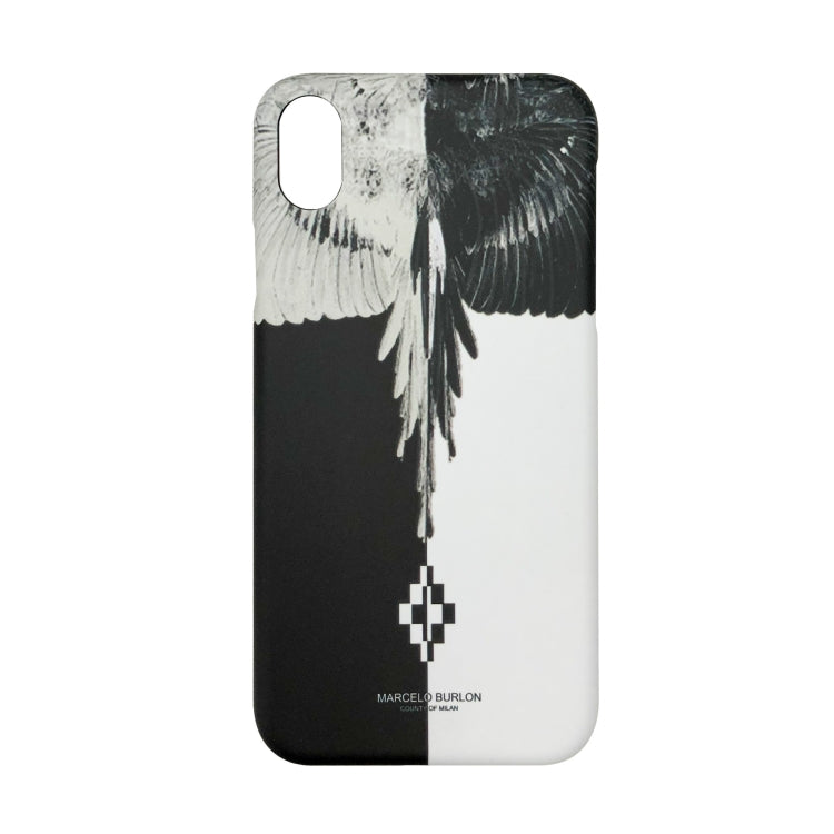 For iPhone XR Marcelo burlon hard plastic cover case
