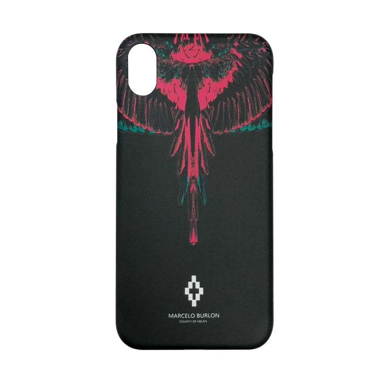 For iPhone XR Marcelo burlon hard plastic cover case