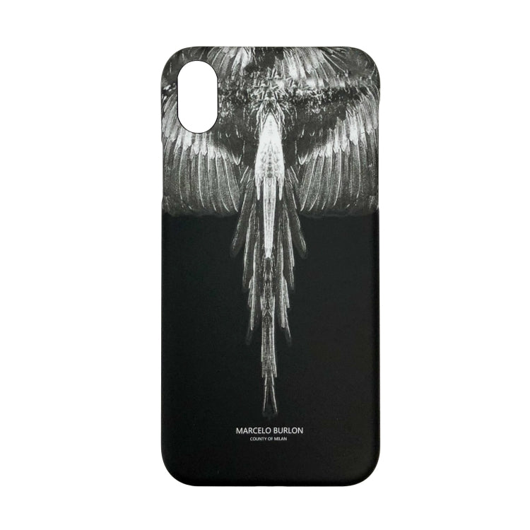 For iPhone XR Marcelo burlon hard plastic cover case