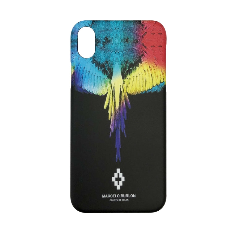 For iPhone XR Marcelo burlon hard plastic cover case