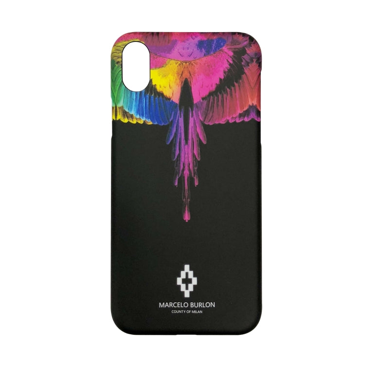 For iPhone XR Marcelo burlon hard plastic cover case