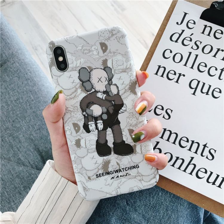 For iPhone X / XS Cartoon Pattern Plastic Protective PC Case