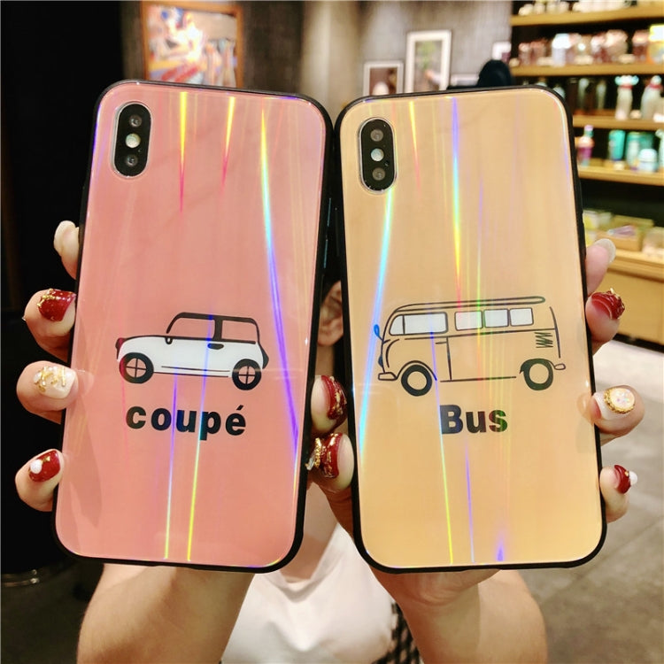 For iPhone XR Glass Protective Case