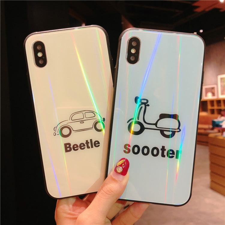 For iPhone XR Glass Protective Case