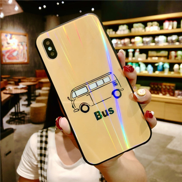 For iPhone XR Glass Protective Case