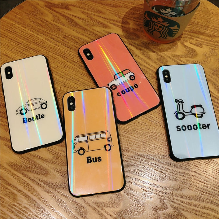 For iPhone XR Glass Protective Case