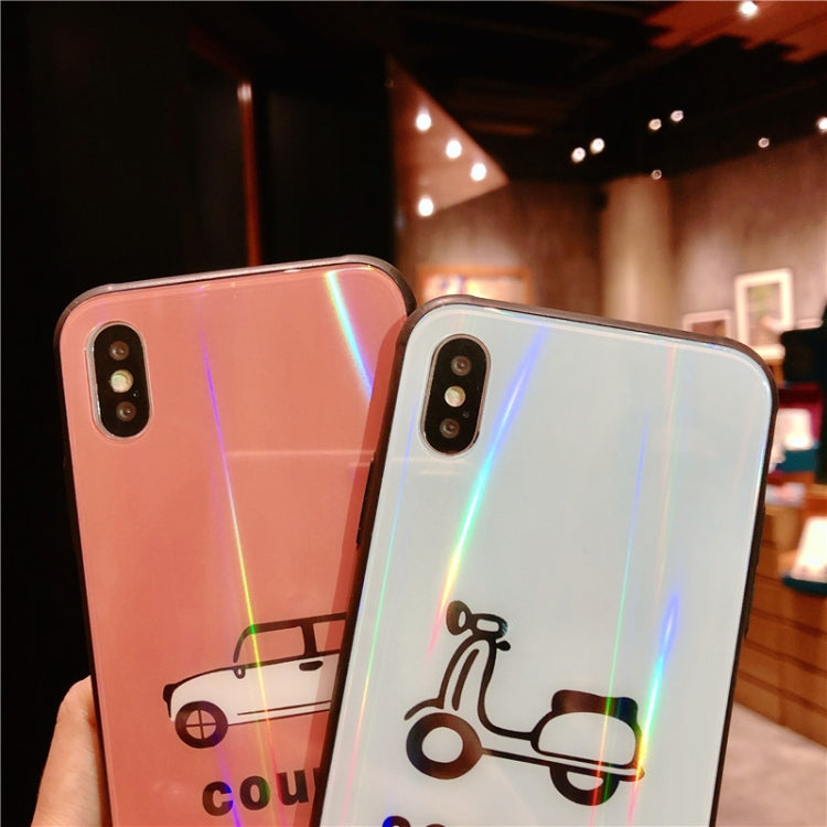 For iPhone XR Glass Protective Case
