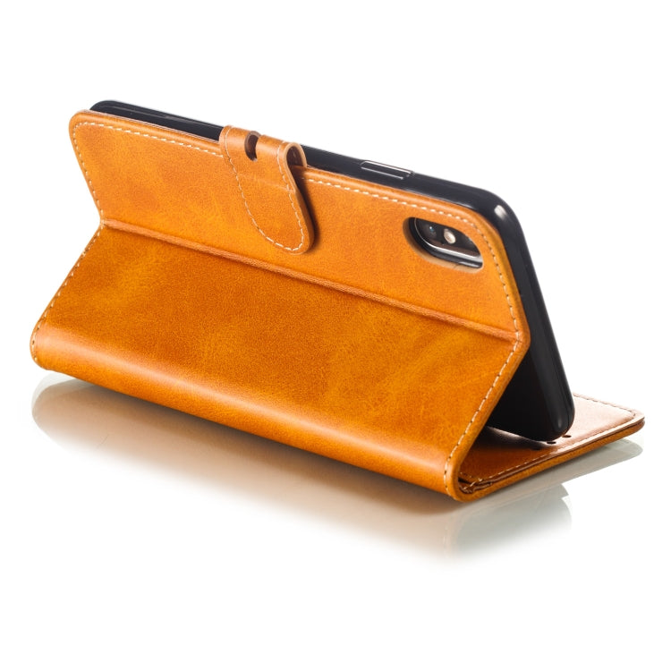 For iPhone XS Max Leather Protective Case