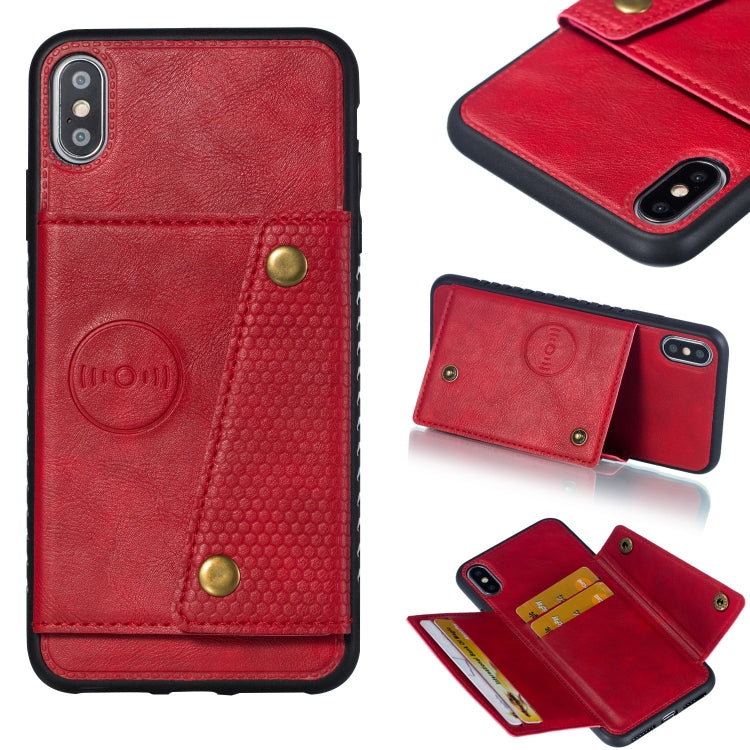 For iPhone XS Max Leather Protective Case