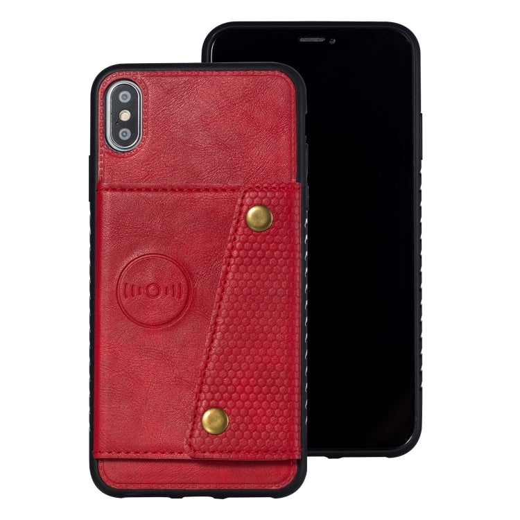 For iPhone XS Max Leather Protective Case