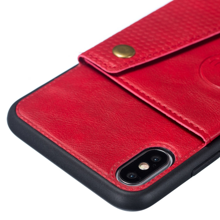 For iPhone XS Max Leather Protective Case