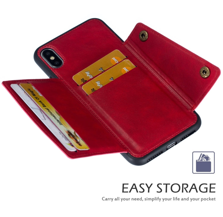 For iPhone XS Max Leather Protective Case