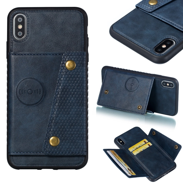 For iPhone XS Max Leather Protective Case