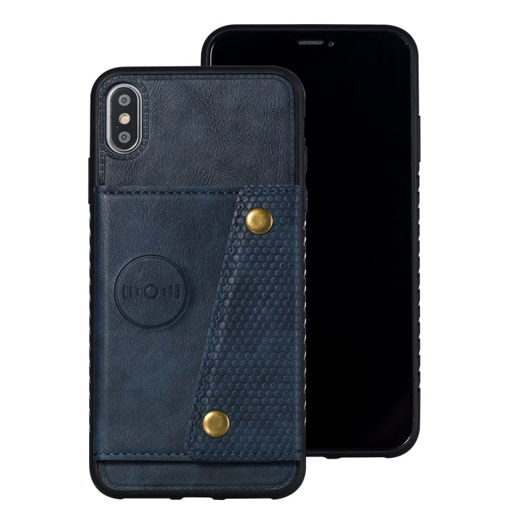 For iPhone XS Max Leather Protective Case