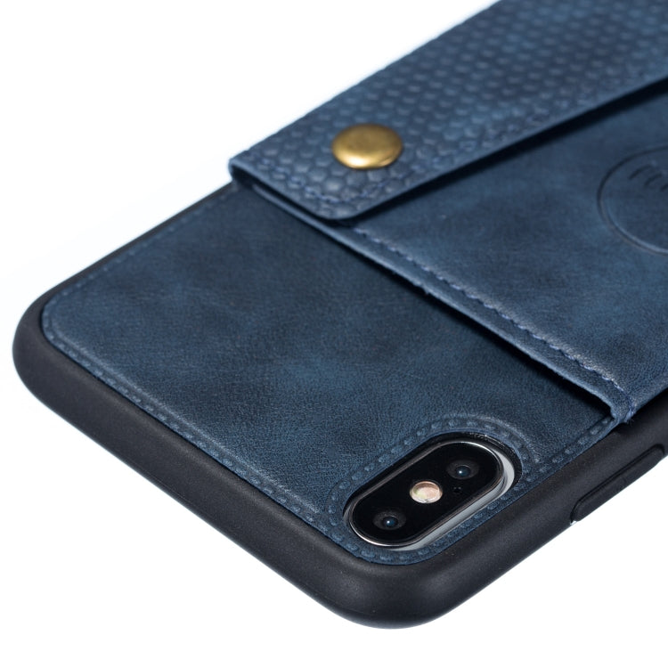 For iPhone XS Max Leather Protective Case