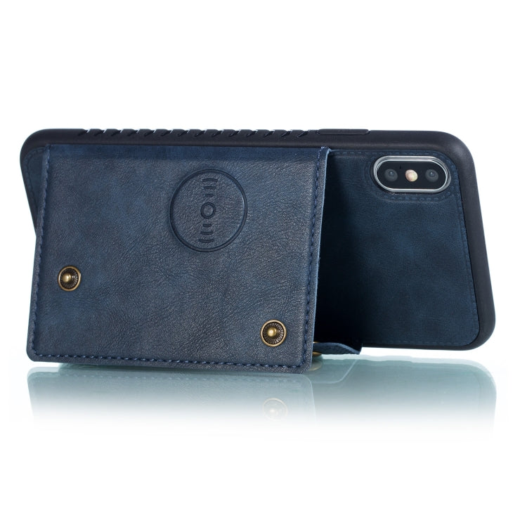 For iPhone XS Max Leather Protective Case