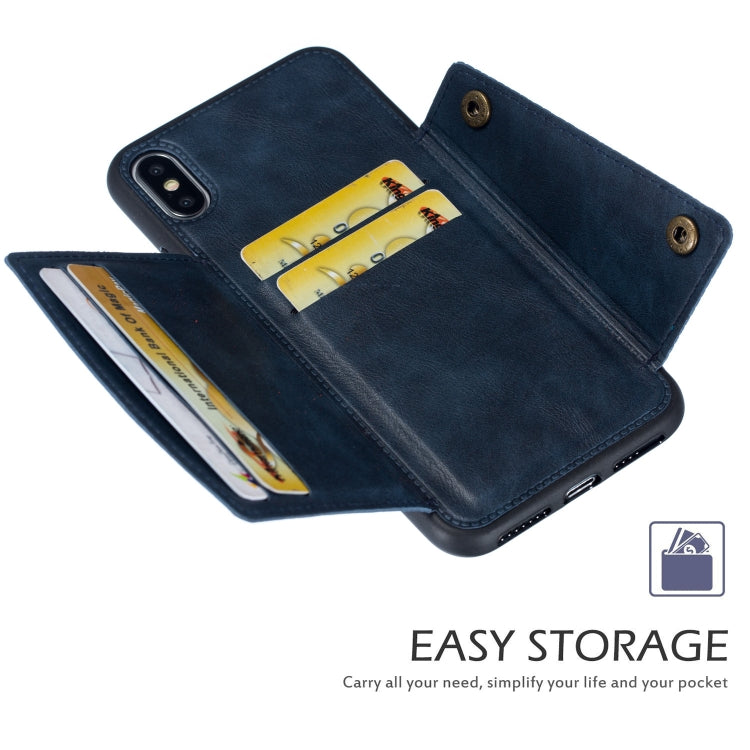 For iPhone XS Max Leather Protective Case