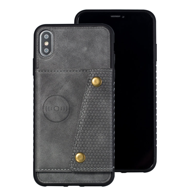 For iPhone XS Max Leather Protective Case