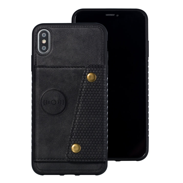For iPhone XS Max Leather Protective Case