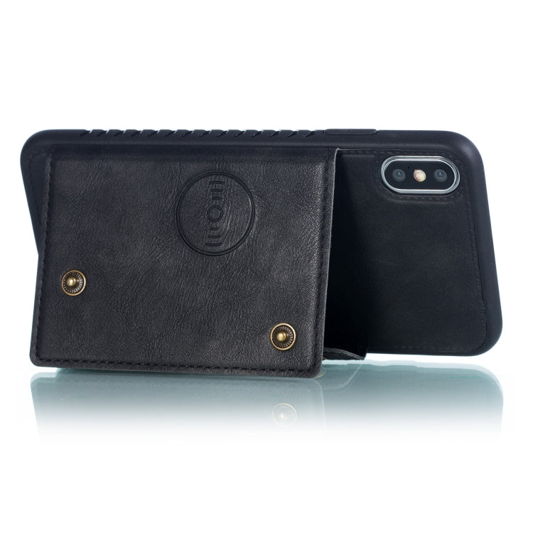 For iPhone XS Max Leather Protective Case