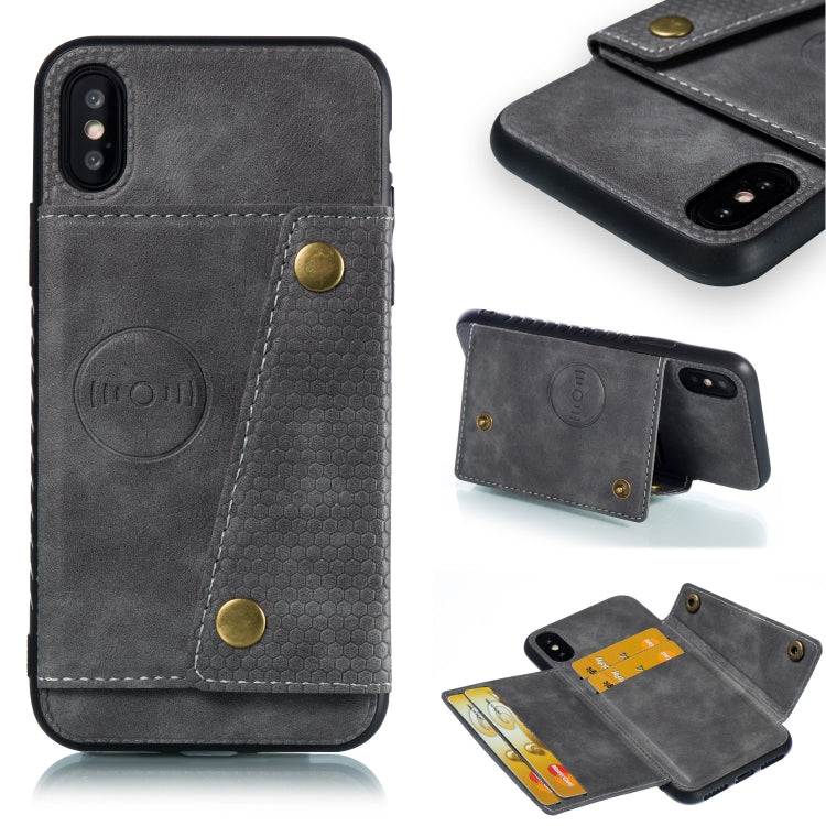 For iPhone X / XS Leather Protective Case