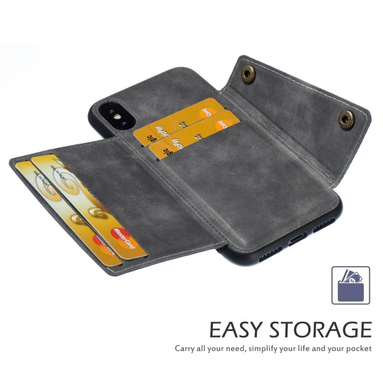 For iPhone X / XS Leather Protective Case