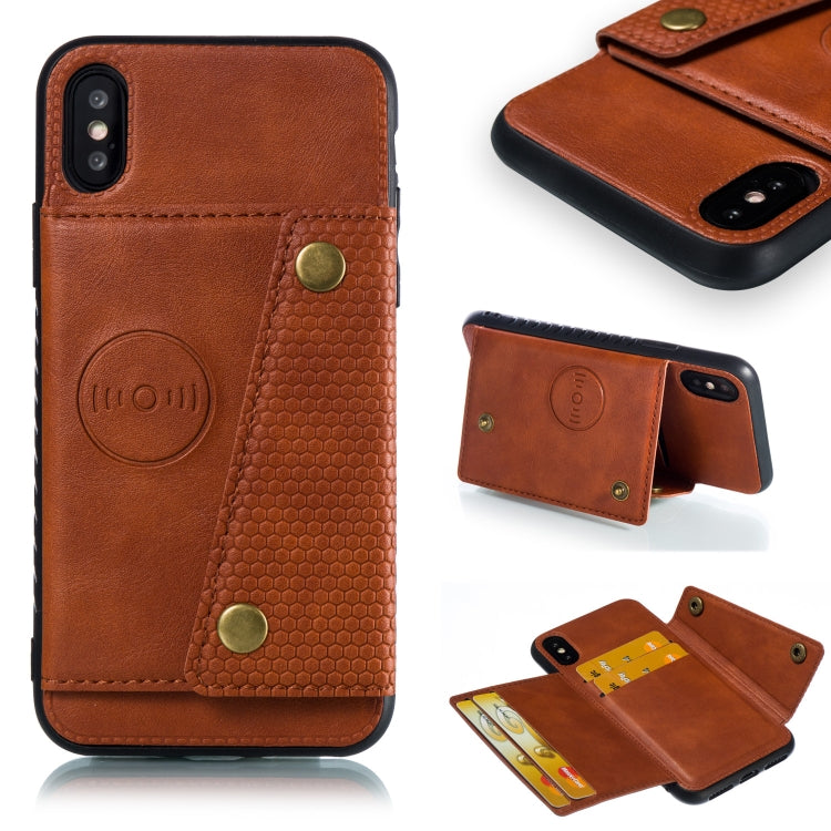 For iPhone X / XS Leather Protective Case