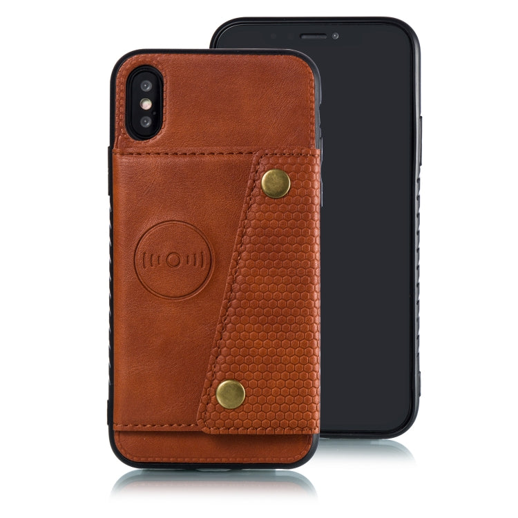 For iPhone X / XS Leather Protective Case
