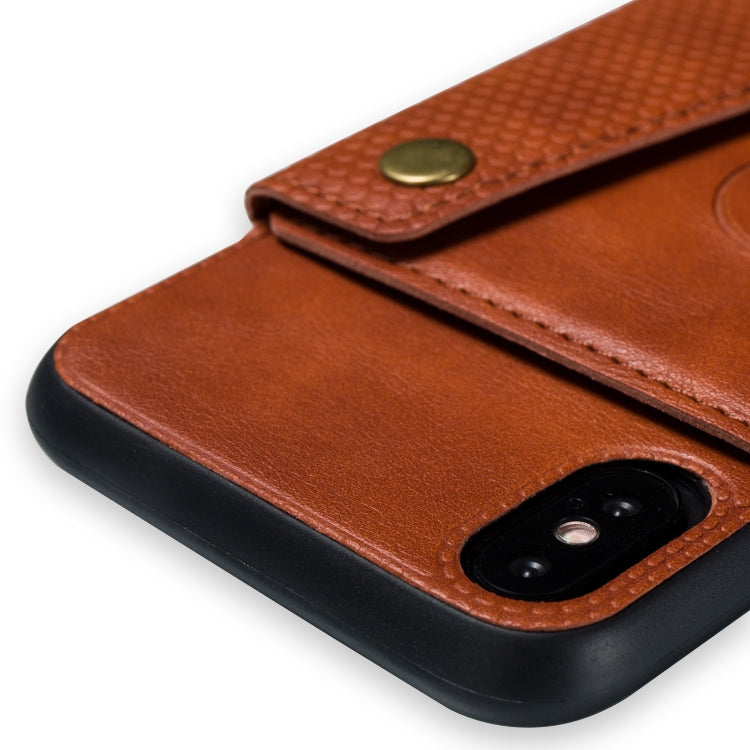 For iPhone X / XS Leather Protective Case