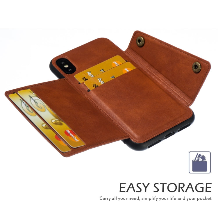 For iPhone X / XS Leather Protective Case