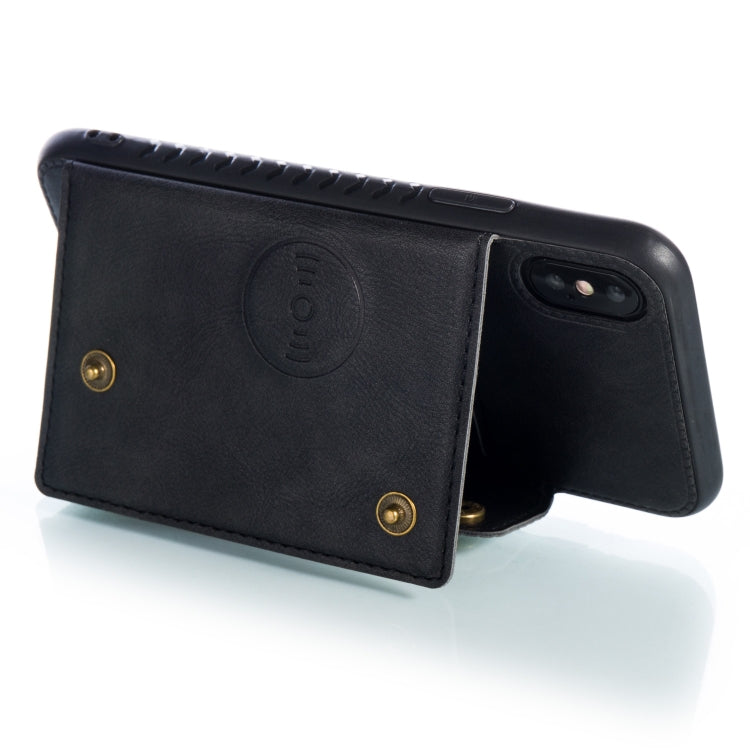 For iPhone X / XS Leather Protective Case