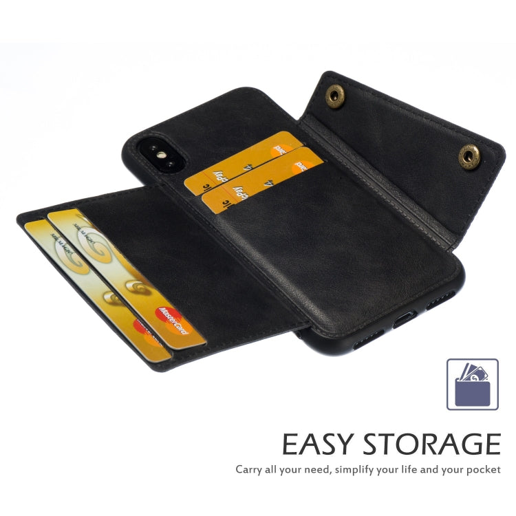 For iPhone X / XS Leather Protective Case