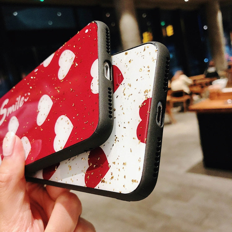 Glass Protective Case For Huawei Mate 20(White heart)