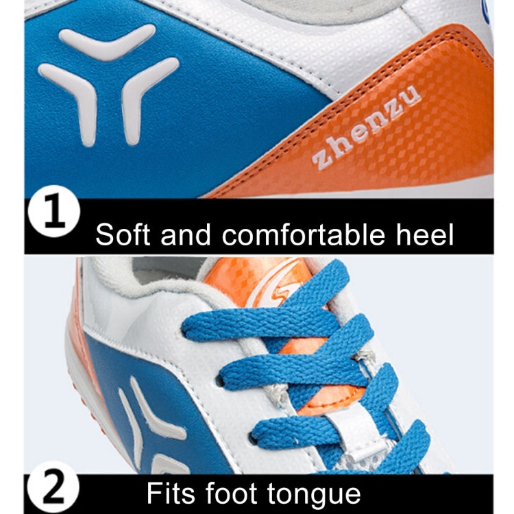 Zhenzu Outdoor Sporting Professional Training PU Football Shoes, EU Size: 30(Red)