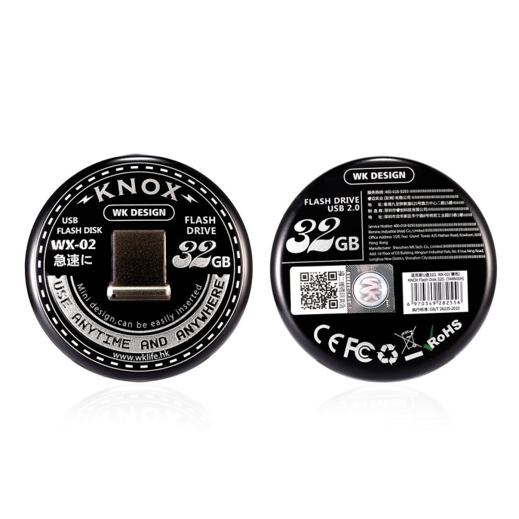 KNOX WK DESIGN 32 GB USB 2.0 Mini Flash Disk Drive for Laptop and PC Computer