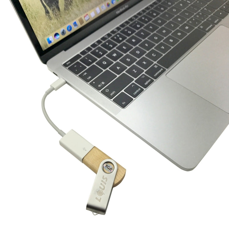 LOUIS 8GB USB 2.0 Mini Rotatable Wooden Flash Disk Drive for Laptop and PC Computer