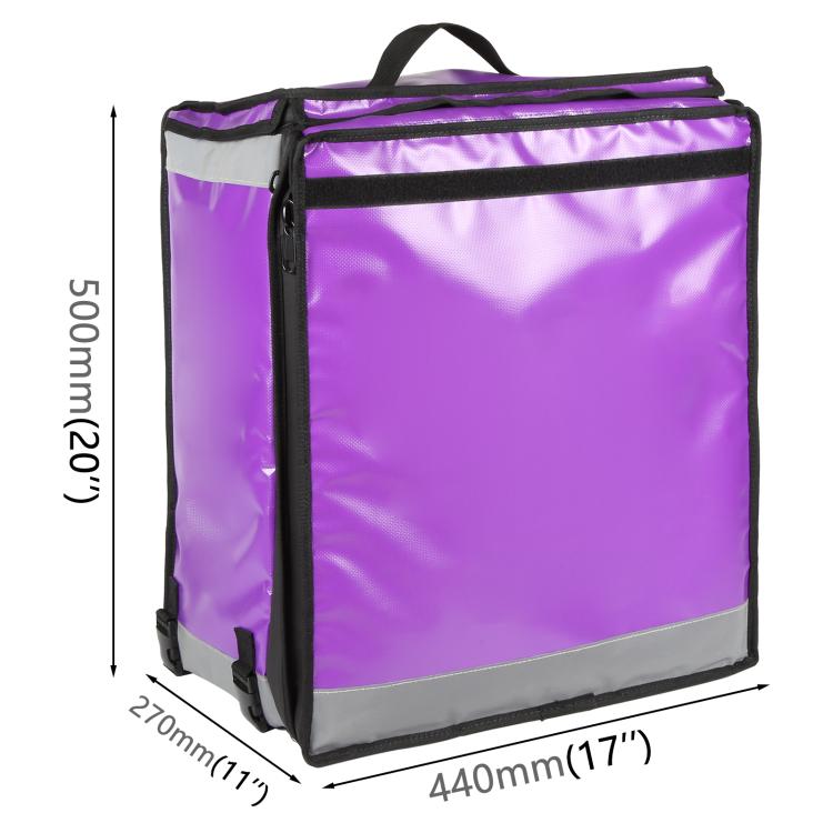 Extendable Top and Front Opening Pizza / Food Delivery Backpack Carry Bag, Keep Hot / Cool, Size: 17L x 17W x 20H inch