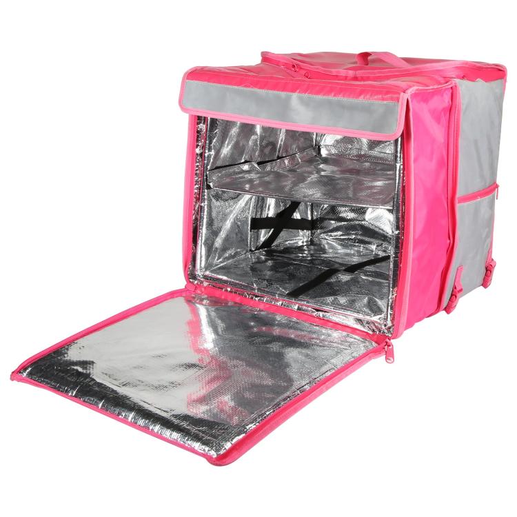 Top and Front Opening Dual-Layer Pizza / Food Delivery Backpack Carry Bag, Keep Hot / Cool, Size: 16L x 17W x 17H inch