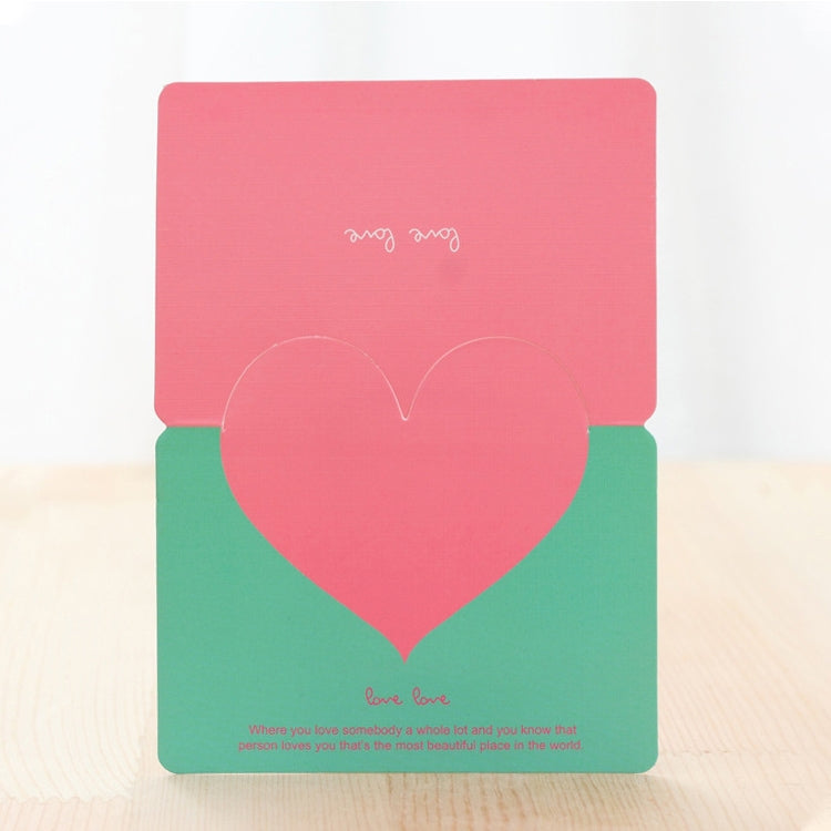 100 PCS Festival Creative Universal Love Heart Greeting Cards