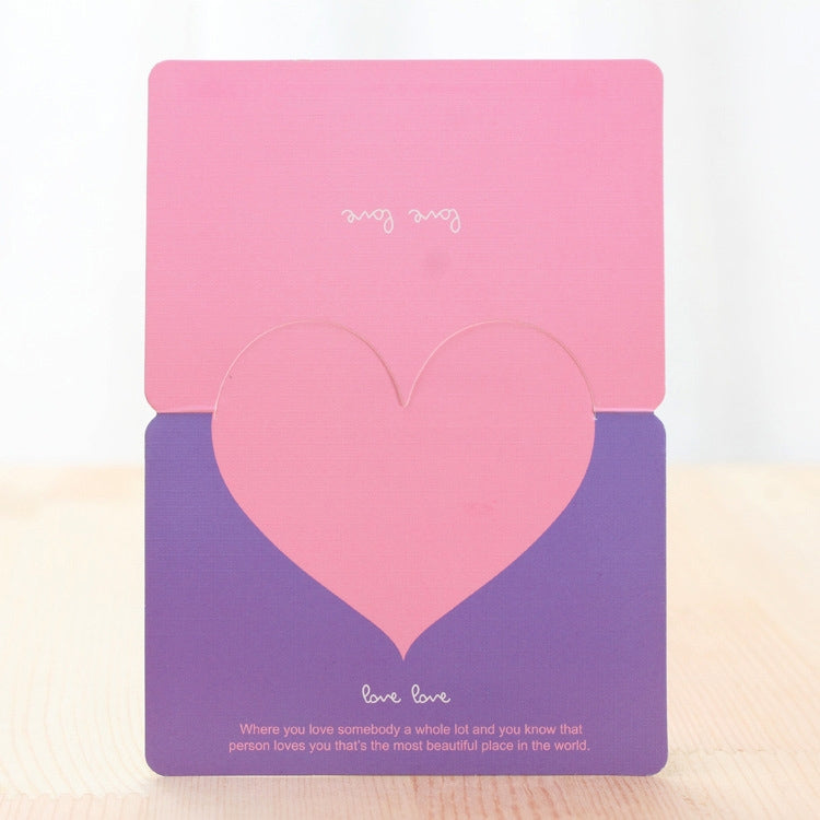 100 PCS Festival Creative Universal Love Heart Greeting Cards