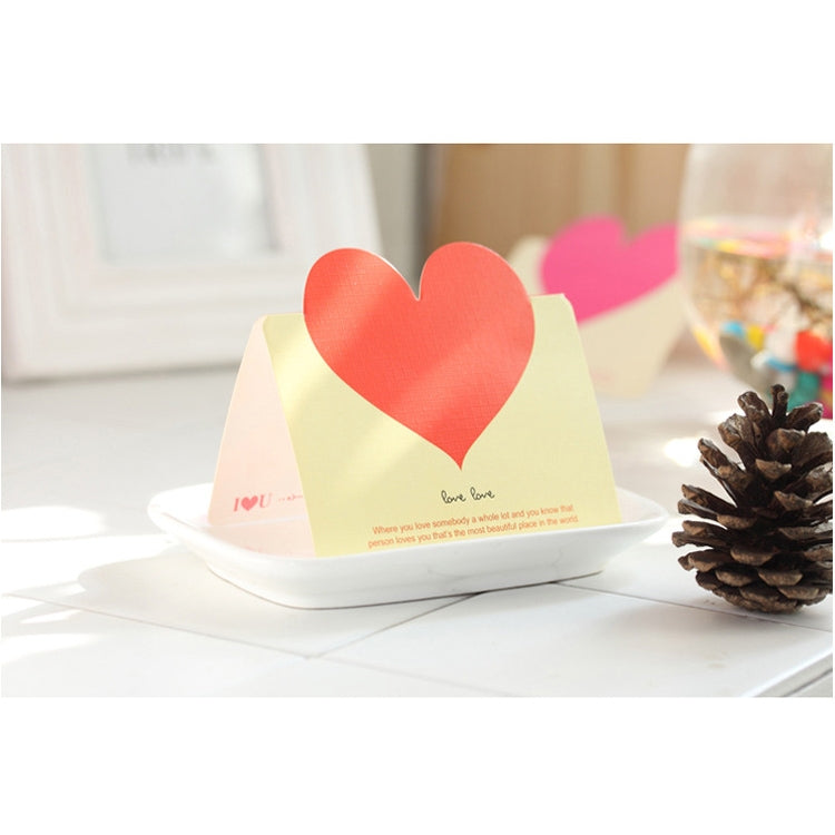 100 PCS Festival Creative Universal Love Heart Greeting Cards