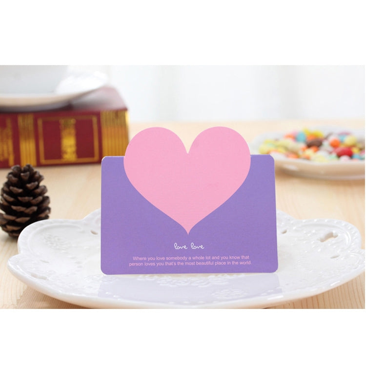 100 PCS Festival Creative Universal Love Heart Greeting Cards
