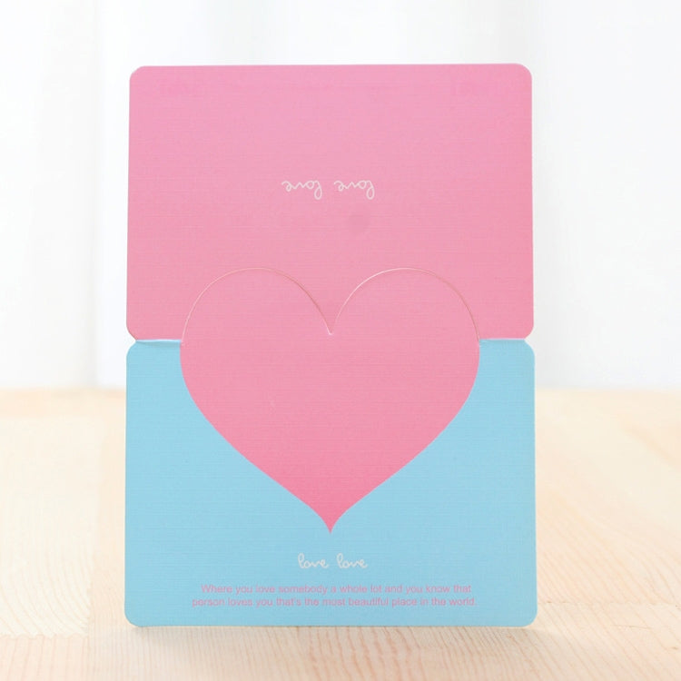 100 PCS Festival Creative Universal Love Heart Greeting Cards