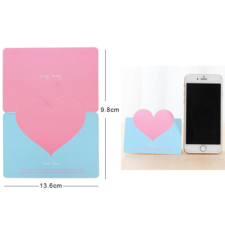 100 PCS Festival Creative Universal Love Heart Greeting Cards
