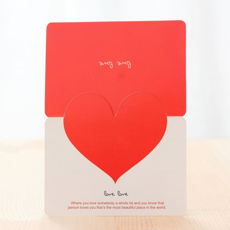 100 PCS Festival Creative Universal Love Heart Greeting Cards