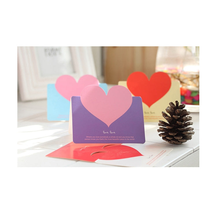 100 PCS Festival Creative Universal Love Heart Greeting Cards
