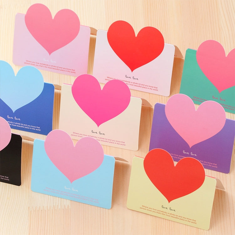 100 PCS Festival Creative Universal Love Heart Greeting Cards