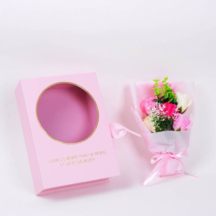 Creative Artificial Rose Eternal Flower Soap Flower Book Gift Box
